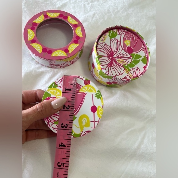 Lilly Pulitzer Coasters Juice Bar Pattern Set Of 8 In Box | Havan A Coctel - Picture 2 of 6